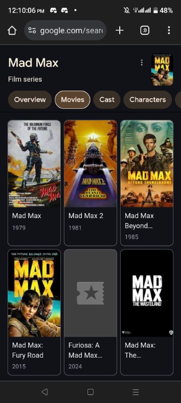 yang Fury Road di TV udah beberapa kali gw tonton, pengen nonton dari awal, tapi...