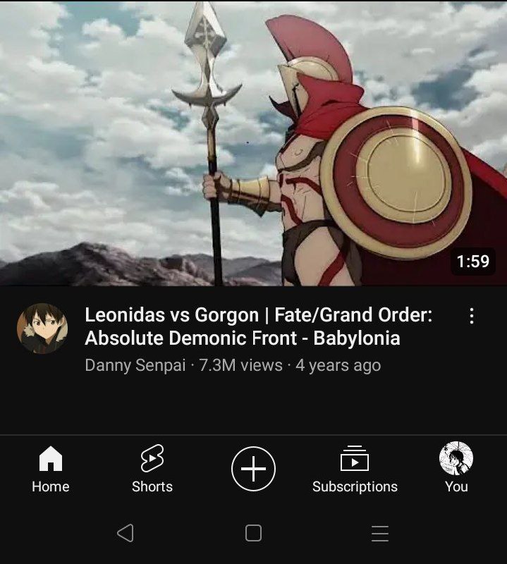 gw habis nonton Movie "300 (2006)" pas buka YT keluar MC di movie itu bjir, si Leonidas.